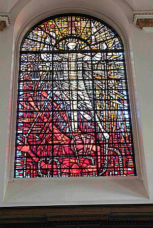 Paternoster Royal - Detail of Stained Glass